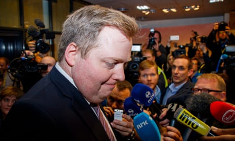 Sigmundur Davíð Gunnlaugsson, Iceland’s prime minister, resigns over the Panama Papers leak