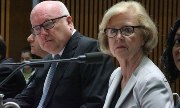 George Brandis and Gillian Triggs
