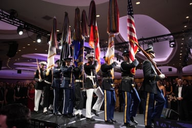 Prior to shots being heard at the White House Correspondents’ Association Dinner in Washington on 25 April, 2026.