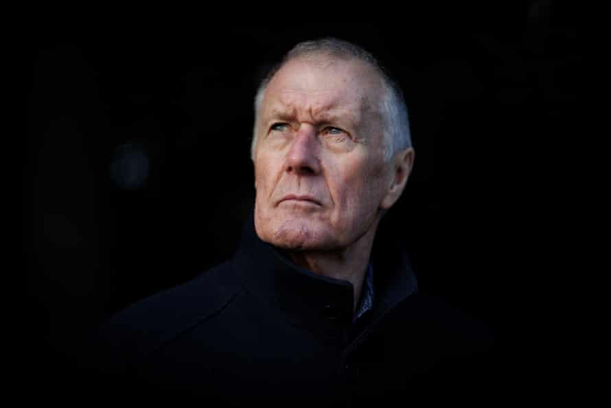 Sir Geoff Hurst, ex West Ham and England footballer who scored a hat-trick in England’s 1966 World Cup final victory, poses for a portrait near his home in Pittville Park, Cheltenham on December 2nd 2021.