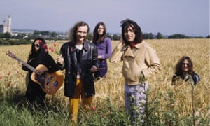 Holger Czukay, second left, with other members of Can in the early 1970s.