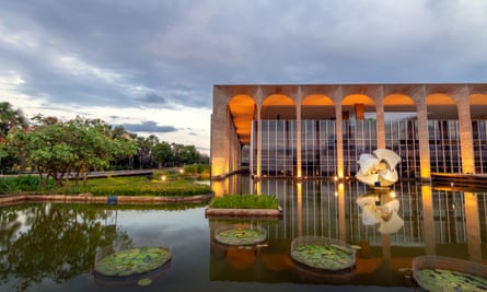 Reflected glory: Brasilía’s Itamaraty palace, designed by Oscar Niemeyer.