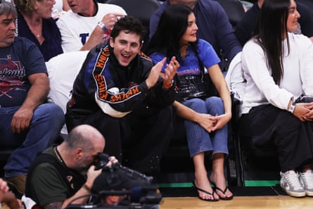 Kylie Jenner and Timothée Chalamet were on hand to see the Knicks reach the NBA finals