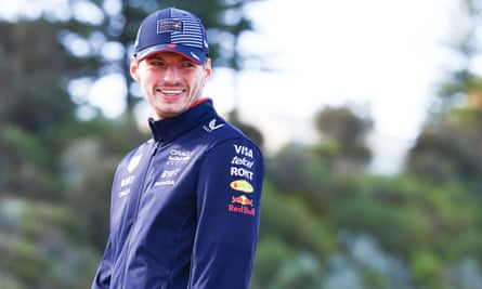 Max Verstappen looks on during previews ahead of the Australian Grand Prix at Albert Park