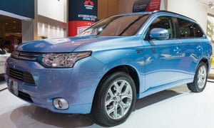 The Mitsubishi Outlander plug-in hybrid car