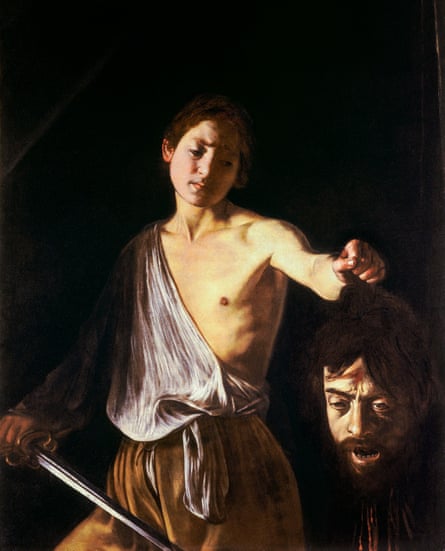 A haunting, haunted face … Caravaggio put his own features on to the severed head in David with the Head of Goliath.