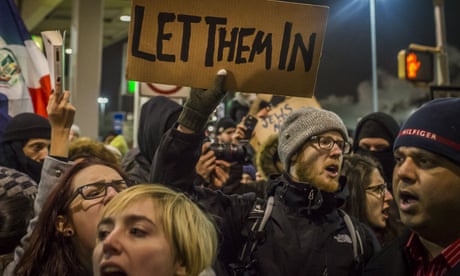 Image result for trump travel ban protests