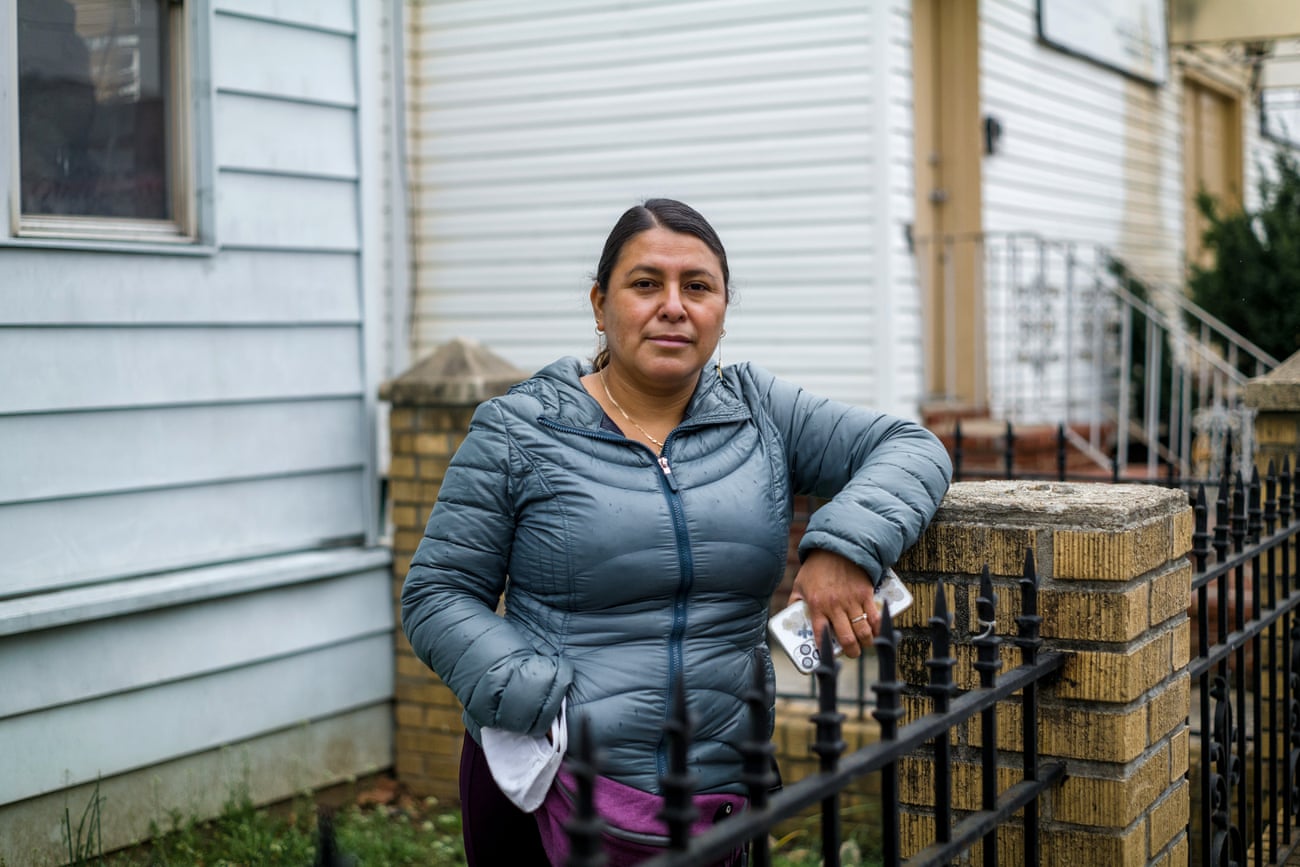 Ciria Santiago at her home in Corona, Queens, New York: ‘It’s not just me. It’s the community that is going through this difficult situation.’