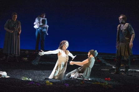 Claudia Huckle as Lucretia in Glyndebourne festival’s 2013 touring staging of Britten’s The Rape of Lucretia.