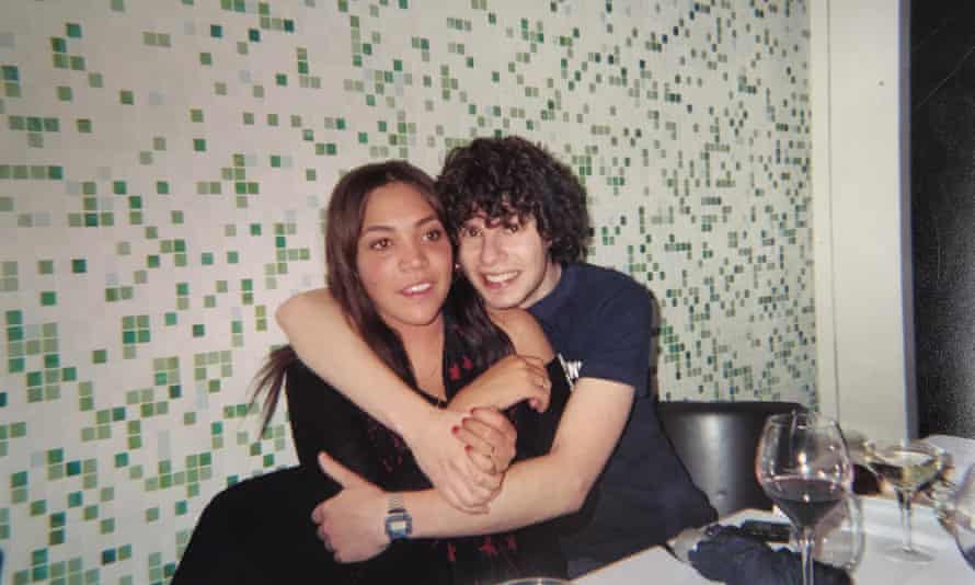 Night on the tiles ... Miquita Oliver and Simon Amstell.