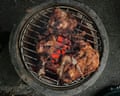 chicken on a barbecue