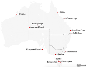 13 Australian locations eligible for half-price flights in government push to boost regional tourism