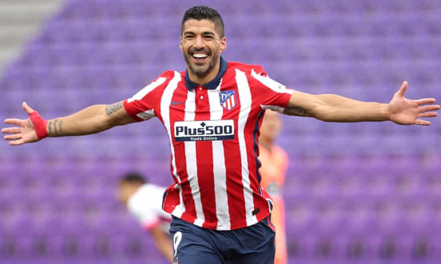 Luis Suárez scored the winner as Atlético Madrid fought back from a goal down.