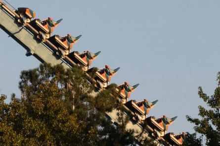 The Goliath rollercoaster at Six Flags Over Georgia