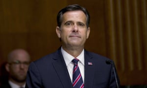 Republican congressman John Ratcliffe testifies before a Senate intelligence committee nomination hearing in Washington DC.