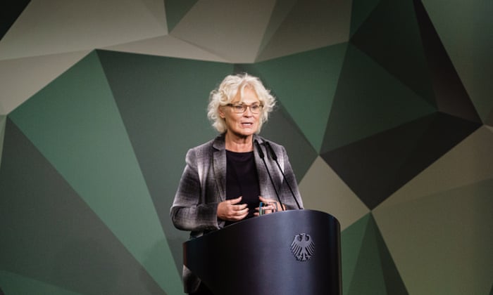 German defence minister Christine Lambrecht, pictured last week.