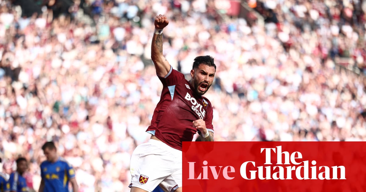West Ham v Leeds, Champions League battle, Arsenal to lift trophy and Guardiola’s goodbye: Premier League finale – live
