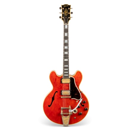 Johnny Marr's 1960 Gibson ES-355 Cherry Red, up for auction at Christie's.