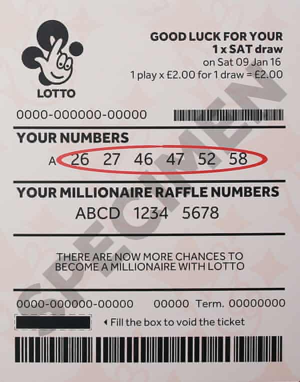 is this lottery ticket worth 33m national lottery the guardian