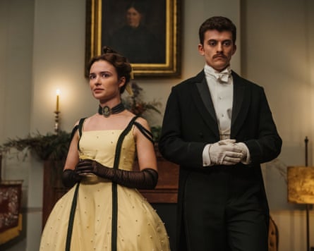 Phillipa Northeast as Sybylla Melvin and Jake Dunn as Frank.