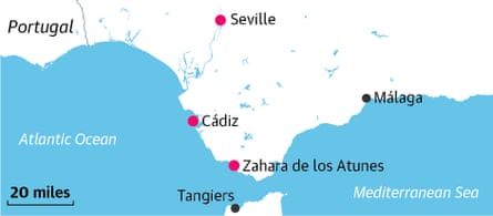 Map of Andalucía