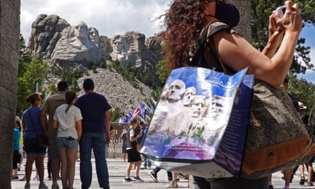 Donald Trump is due to attend a fireworks display at Mount Rushmore in South Dakota on Friday night.