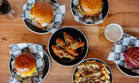 Selection of plated food on a table at Walthamstow’s The Collab