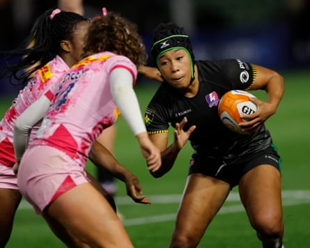 Loughborough Lightning’s Sadia Kabeya in Premiership Women’s Rugby action