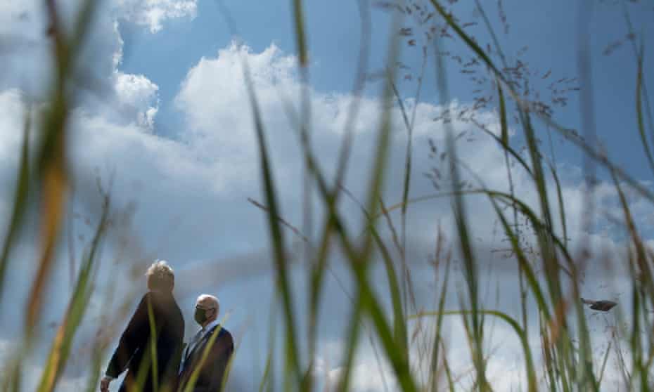 Joe Biden with energy secretary Jennifer Granholm in September.
