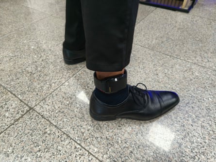 An example of an ankle tag An example of an ankle tag