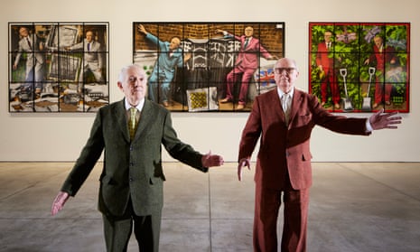 Gilbert and George unveil their New Normal Pictures.
