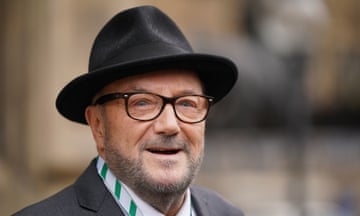 George Galloway wearing a hat and glasses