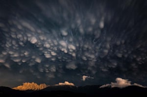 Landscapes category winner: Mammatus Clouds Over the Dolomites