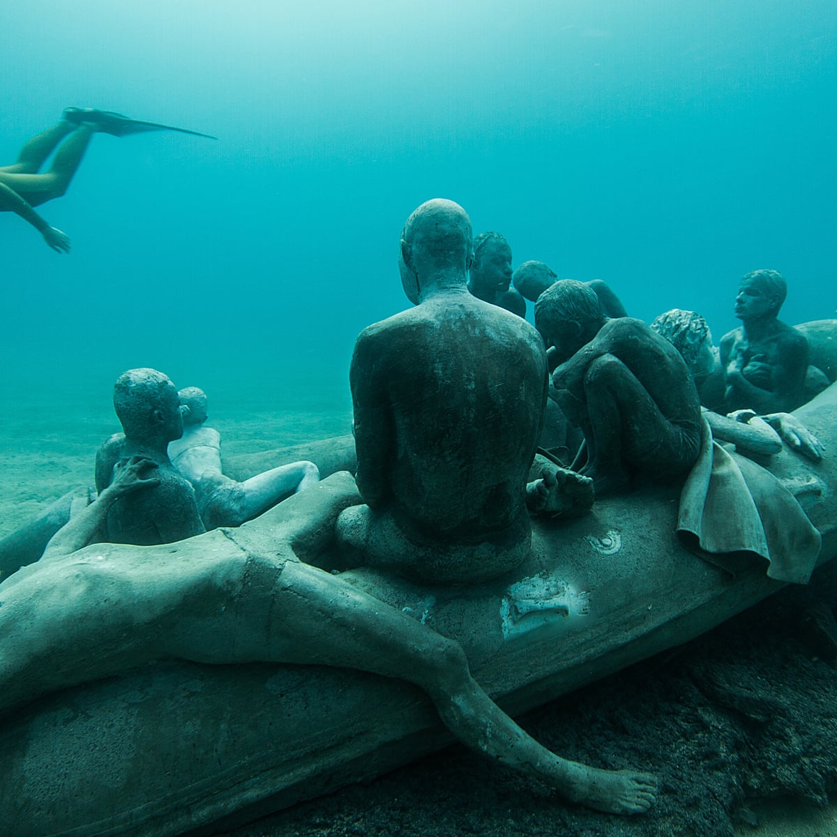 Drowned World Welcome To Europe S First Undersea Sculpture Museum Sculpture The Guardian Drowned World Welcome To Europe S First Undersea Sculpture Museum Sculpture The Guardian
