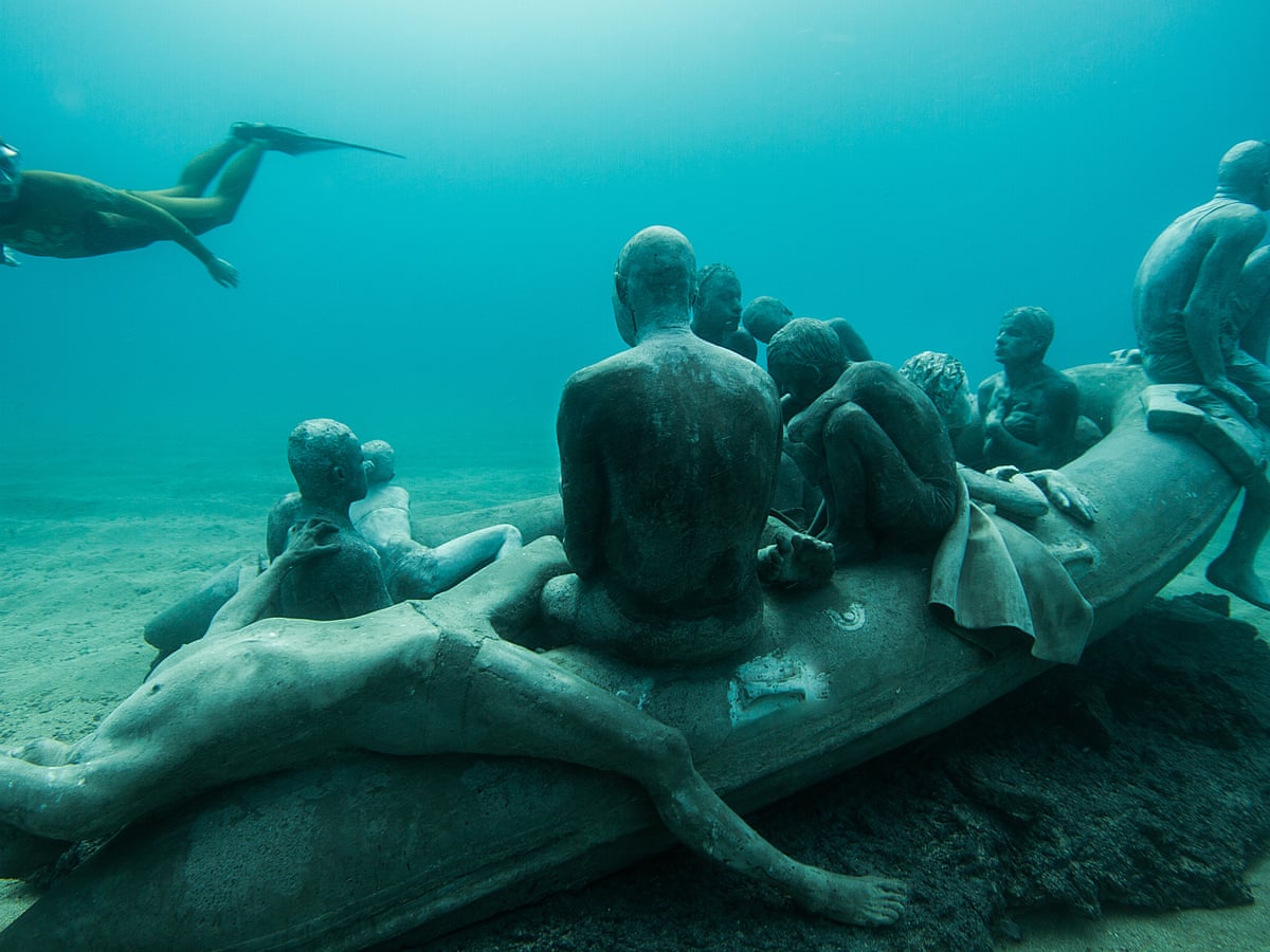Drowned World Welcome To Europe S First Undersea Sculpture Museum Sculpture The Guardian Drowned World Welcome To Europe S First Undersea Sculpture Museum Sculpture The Guardian