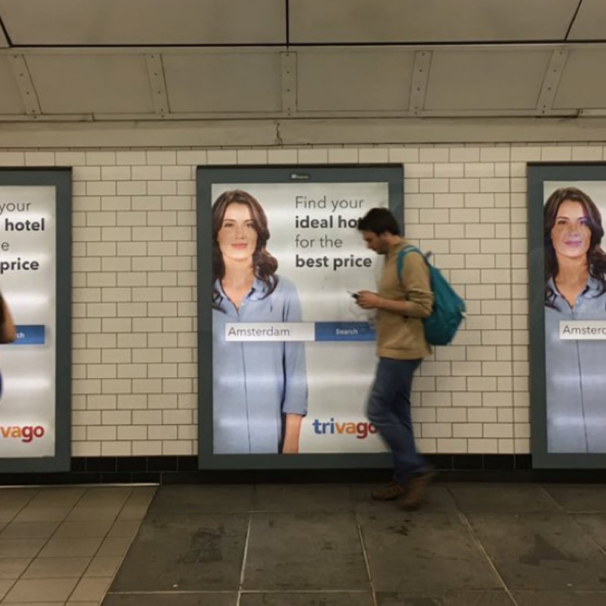 Who Is The Unnerving Trivago Girl Following Commuters Home Travel The Guardian