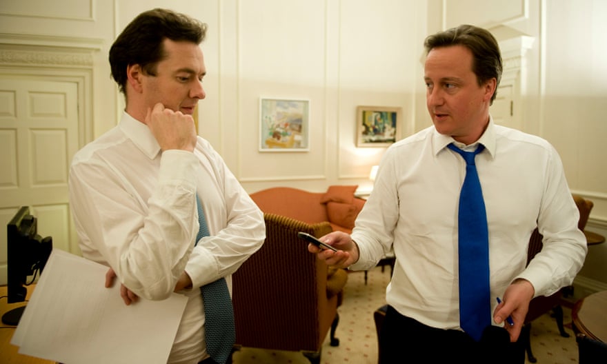 George Osborne and David Cameron on the night the latter became prime minister in 2010.