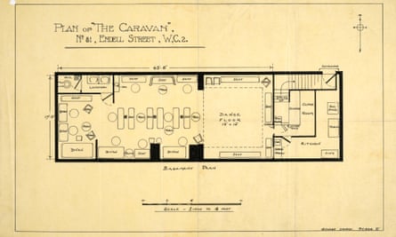 Police sketch plan of the Caravan Club.