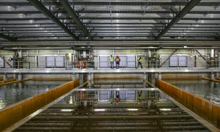 The Sydney desalination plant in Kurnell, which has been turned back on in response to the drought.