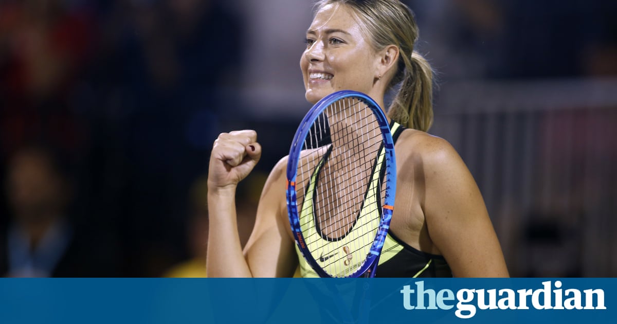 Maria Sharapova returns to tennis court for first time since drugs ban
