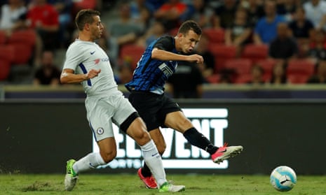 Ivan Perisic started and scored in Inter’s friendly with Chelsea in Singapore.