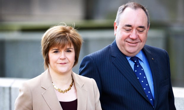 ‘The world is my oyster’: Nicola Sturgeon on feminism, her final push for independence and life after politics | Nicola Sturgeon 2 Sturgeon with Alex Salmond in 2012.