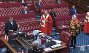Baron Botham of Ravensworth takes his seat in the House of Lords in October 2020.