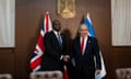 Britain's Foreign Secretary David Lammy meeting Israeli PM Benjamin Netanyahu in Jerusalem