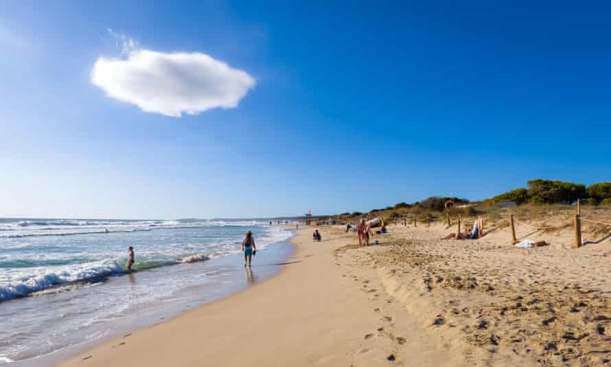 Son Bou Beach, Menorca, Spain.