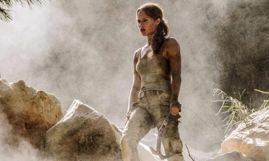 More serious and sensitive … Alicia Vikander as Lara Croft.