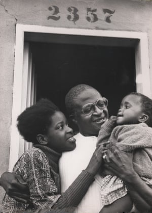 1975: Reverend Desmond Tutu, Anglican dean of Johannesburg, with family in the Kagiso township in Krugersdorp, South Africa