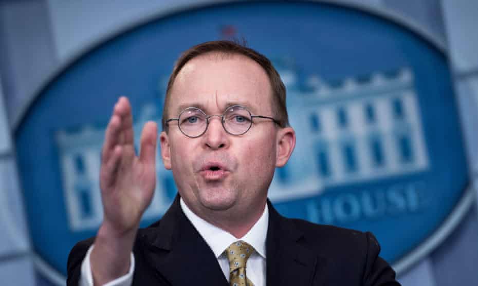 Mick Mulvaney is currently the director of the office of management and budget.