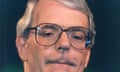 John Major looks pensive during the 1997 general election.