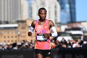 Tebello Ramakongoana crosses the finish line